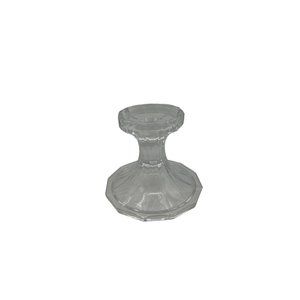 Vintage Mikasa Candle Stick Holder Large Clear Glass